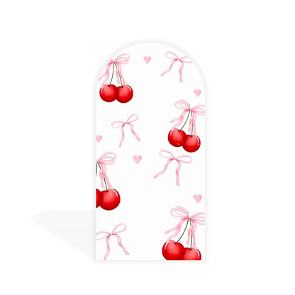 She is The Cherry On Top Party Arch Backdrop Wall Cloth Cover