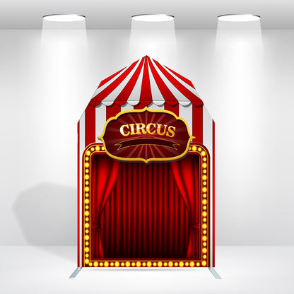 5.25x8.14ft Farm Theme Birthday Baby Shower Party Decoration Barn Arch Backdrop Wall Stand