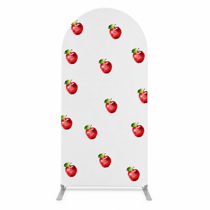 Pink Apple Checkered Arch Backdrop Party Cover Set