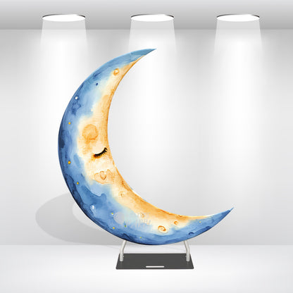 6.5ft Crescent Half Moon Shape Arch Backdrop Stand For Wedding Birthday Baby Shower