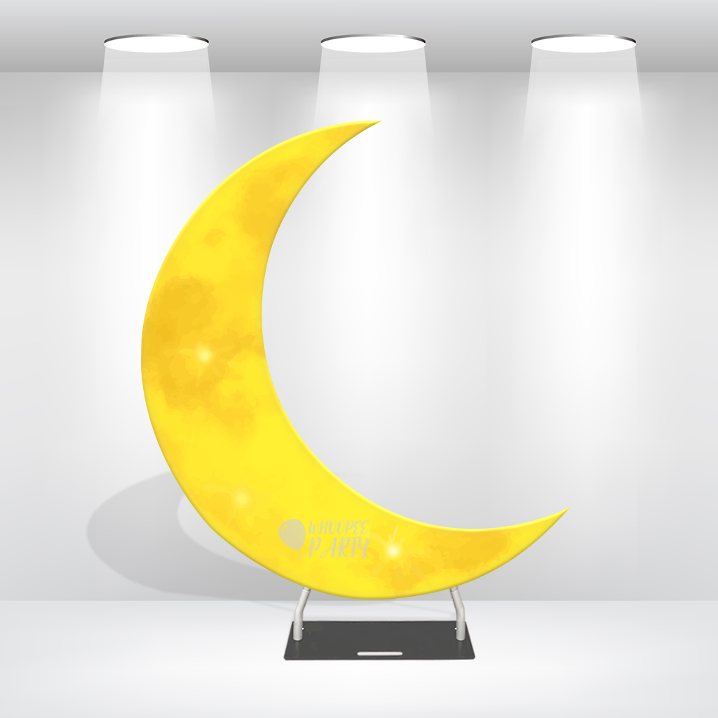 6.5ft Crescent Half Moon Shape Arch Backdrop Stand For Wedding Birthday Baby Shower