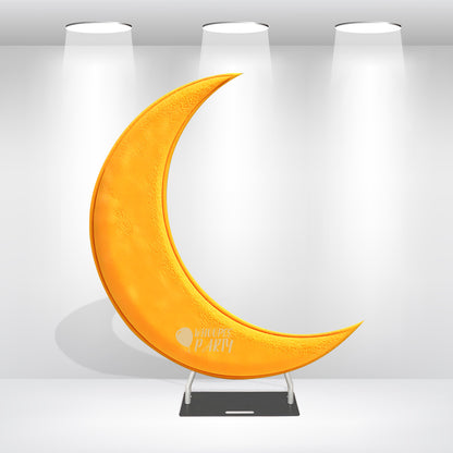 6.5ft Crescent Half Moon Shape Arch Backdrop Stand For Wedding Birthday Baby Shower