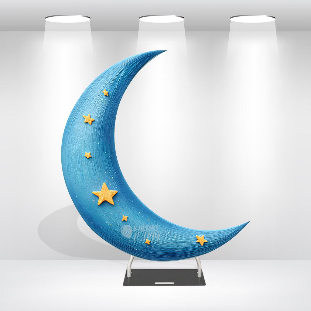 6.5ft Crescent Half Moon Shape Arch Backdrop Stand For Wedding Birthday Baby Shower