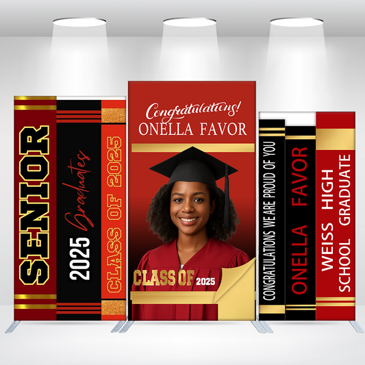 Custom Rectangular Backdrop Wall Cloth Cover For Graduation