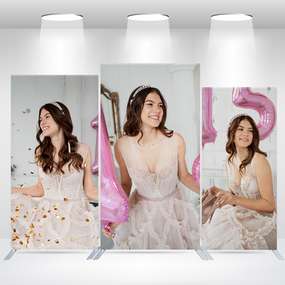 Custom Rectangle Arch Backdrop Cover For Birthday Baby Shower Bride Decade Wedding Graduation Party