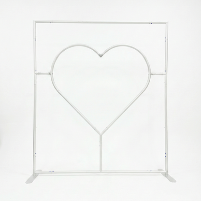 cutout heart backdrop stand