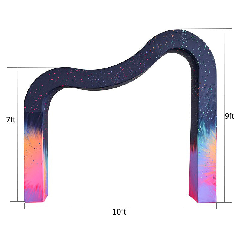 3D  Wave Arches Stand Party Backdrop Stand