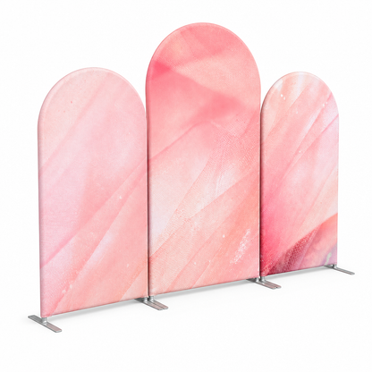 Pink Marble Arch Backdrop Wall Cloth Cover for Party Decoration