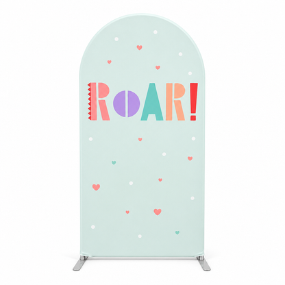 Cute Dinosaur Party Arch Backdrop Cover for Birthday Decoration