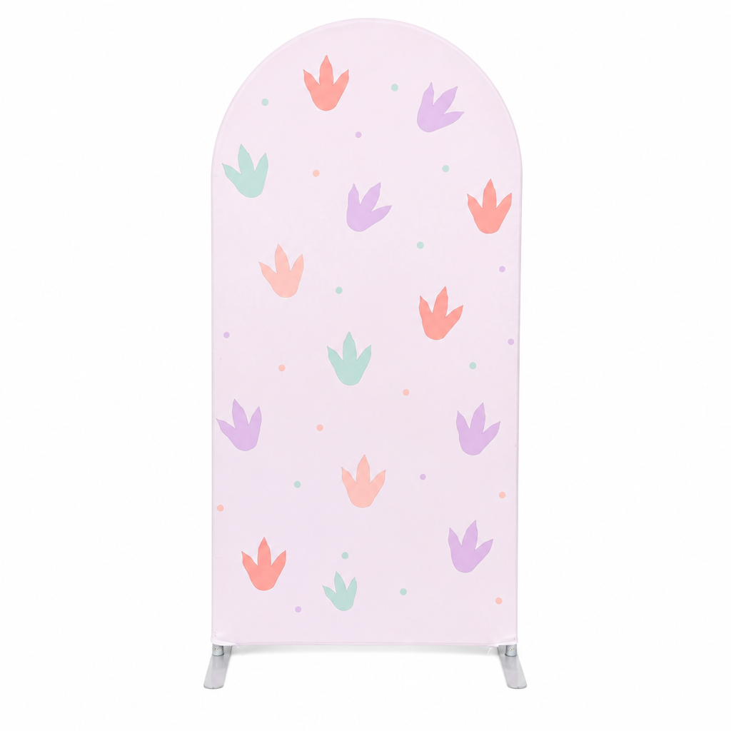 Cute Dinosaur Party Arch Backdrop Cover for Birthday Decoration