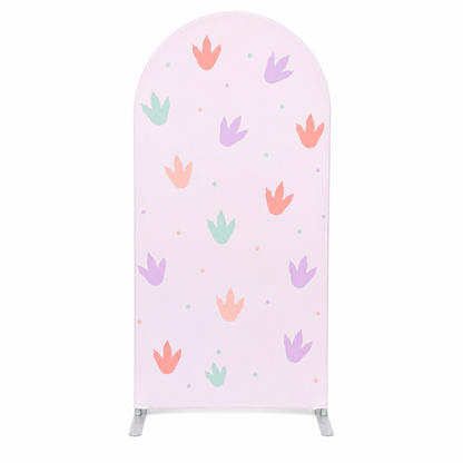 Cute Dinosaur Party Arch Backdrop Cover for Birthday Decoration