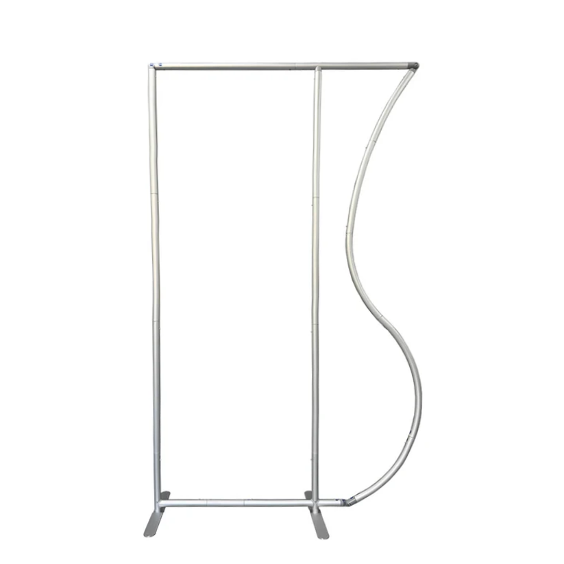 4x7ft Aluminum Alloy Half Vase Backdrop Frame Stand for Birthday Event Decoration