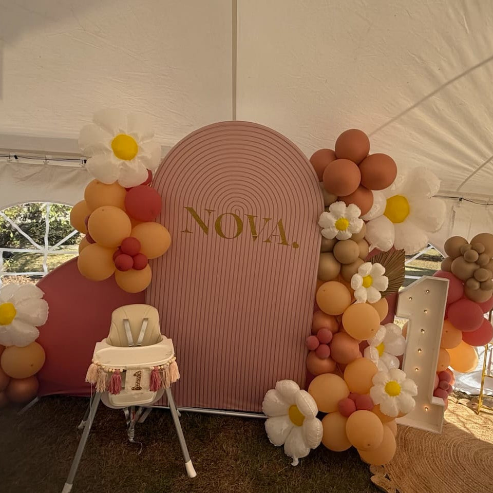 4*7Ft Aluminum Arch Backdrop Stand For Birthday Wedding Party Decoration