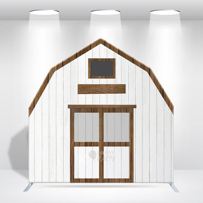 7x7ft Farm House Barn Arch Backdrop Wall Stand For Birthday Baby Shower Party Decoration