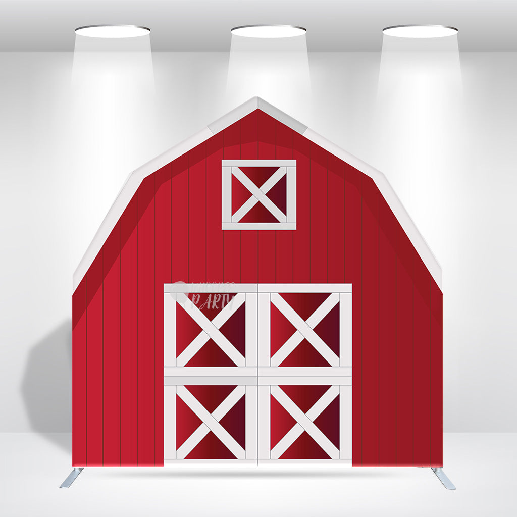 7x7ft Farm House Barn Arch Backdrop Wall Stand For Birthday Baby Shower Party Decoration