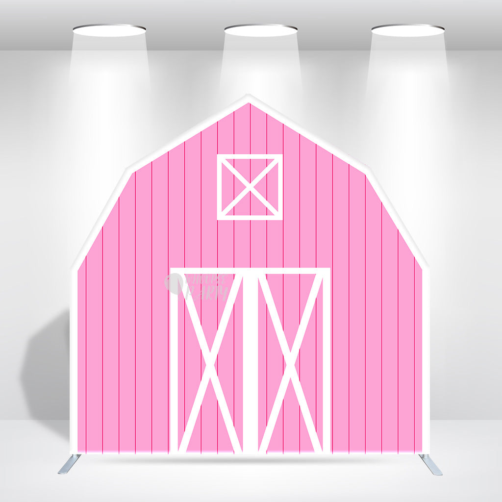 7x7ft Farm House Barn Arch Backdrop Wall Stand For Birthday Baby Shower Party Decoration