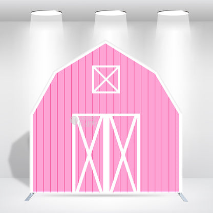 7x7ft Farm House Barn Arch Backdrop Wall Stand For Birthday Baby Shower Party Decoration