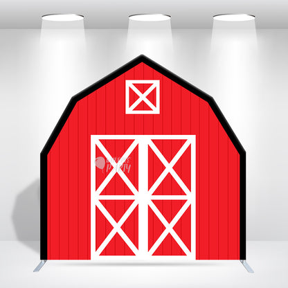 7x7ft Farm House Barn Arch Backdrop Wall Stand For Birthday Baby Shower Party Decoration