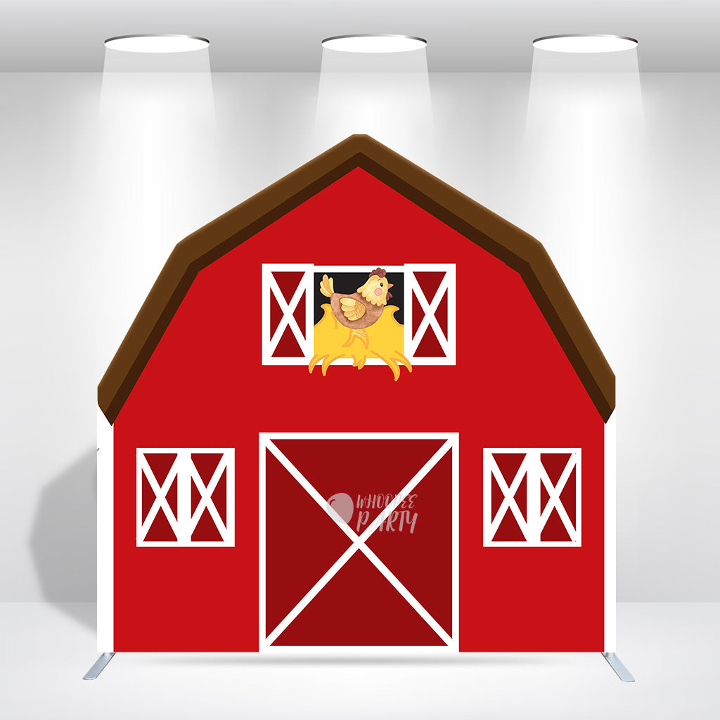 7x7ft Farm House Barn Arch Backdrop Wall Stand For Birthday Baby Shower Party Decoration