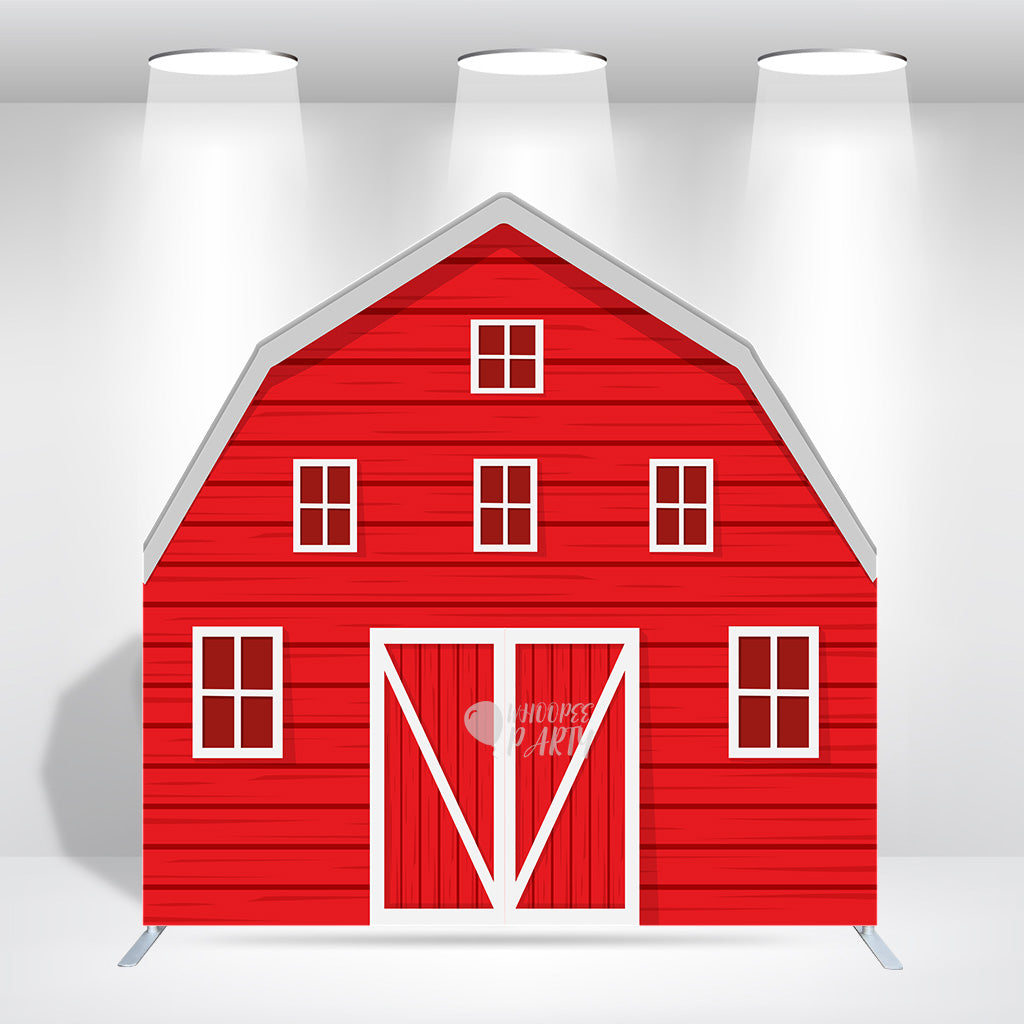 7x7ft Farm House Barn Arch Backdrop Wall Stand For Birthday Baby Shower Party Decoration
