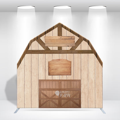 7x7ft Farm House Barn Arch Backdrop Wall Stand For Birthday Baby Shower Party Decoration