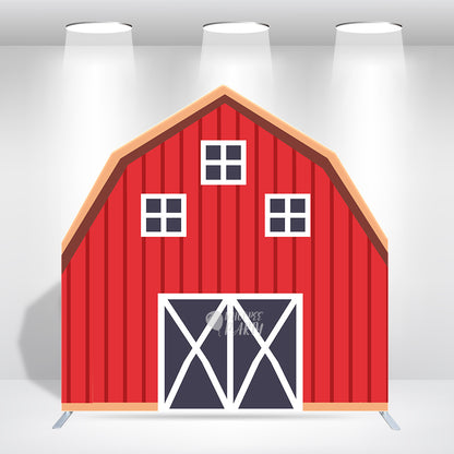 7x7ft Farm House Barn Arch Backdrop Wall Stand For Birthday Baby Shower Party Decoration