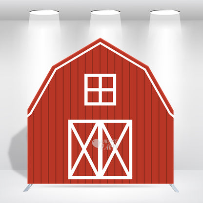 7x7ft Farm House Barn Arch Backdrop Wall Stand For Birthday Baby Shower Party Decoration