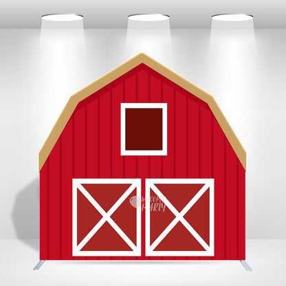 7x7ft Farm House Barn Arch Backdrop Wall Stand For Birthday Baby Shower Party Decoration