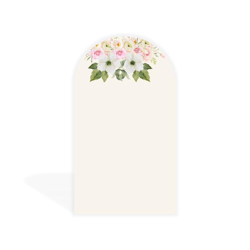 Cute Bunny Baby Shower Birthday Party Chiara Arch Backdrop Wall Cloth Cover