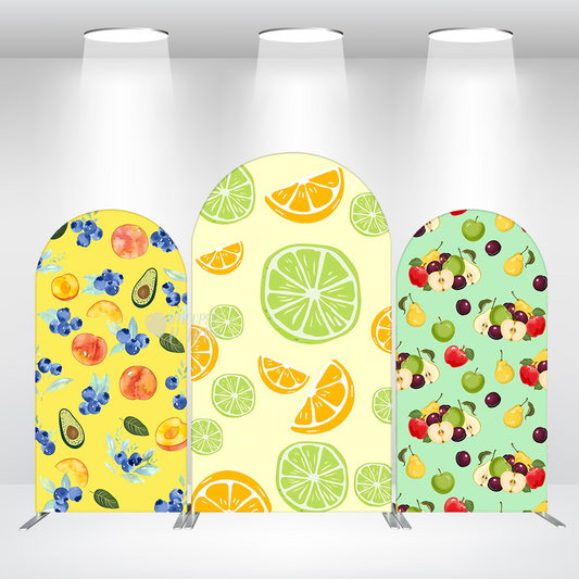 Fruit Theme Baby Shower Birthday Party Chiara Arch Backdrop Wall Cloth Cover