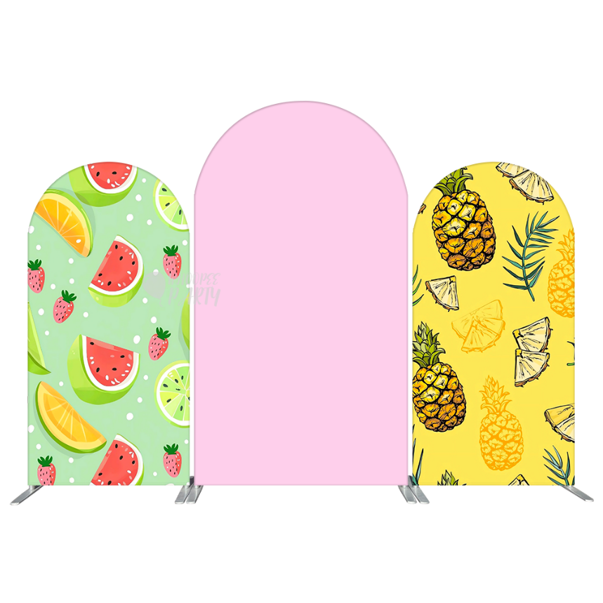 Fruit Watermelon Theme Party Arch Backdrop Wall Cloth Cover