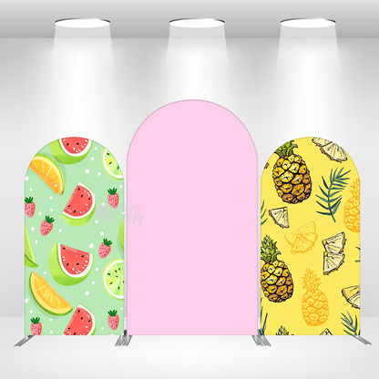 Fruit Watermelon Theme Party Arch Backdrop Wall Cloth Cover