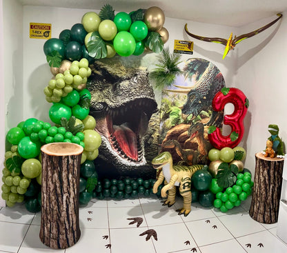 Dinosaur Theme Birthday Baby Shower Party Arch Backdrop Wall Cloth Cover