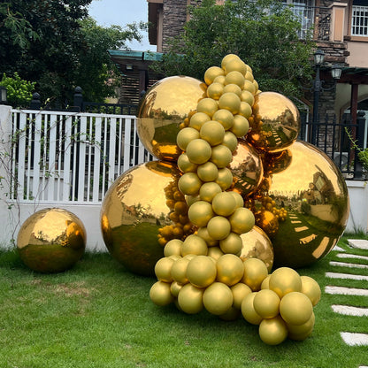 Golden Color Inflatable Mirror Ball Reusable Big Bubble Shiny Balloon Balls
