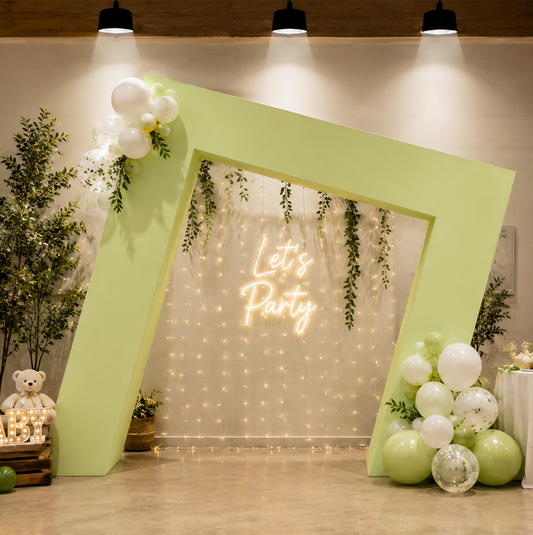 Slanted Square 3D Arch Backdrop Stand For Birthday Wedding Party Decoration Made of Aluminum Alloy Tube