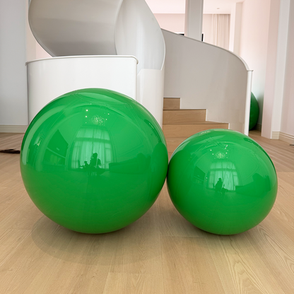 Bola de espejo inflable de color arcoíris iridiscente, reutilizable, de burbujas grandes y brillantes. 