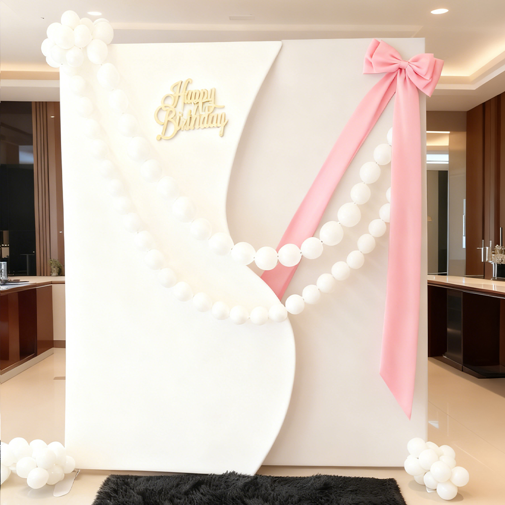 4x7ft Aluminum Alloy Half Vase Backdrop Frame Stand for Birthday Event Decoration