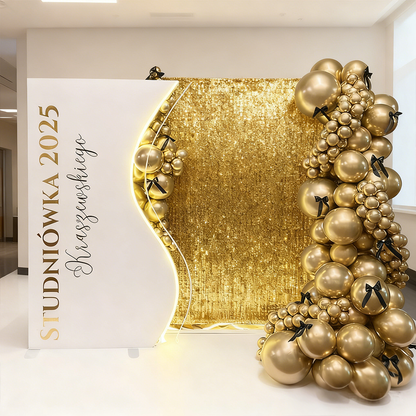 4x7ft Aluminum Alloy Half Vase Backdrop Frame Stand for Birthday Event Decoration