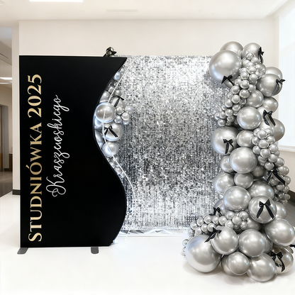 4x7ft Aluminum Alloy Half Vase Backdrop Frame Stand for Birthday Event Decoration