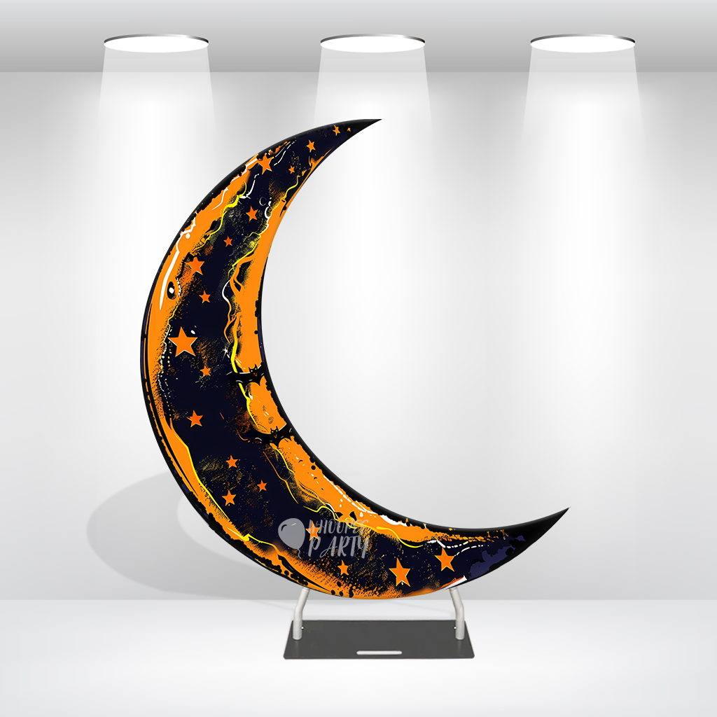 6.5ft Crescent Half Moon Shape Arch Backdrop Stand For Wedding Birthday Baby Shower