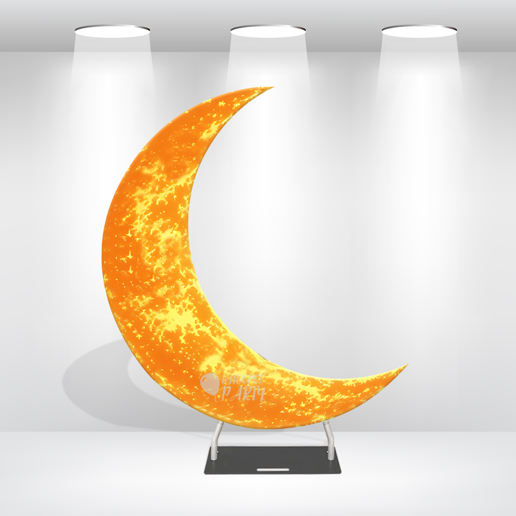 6.5ft Crescent Half Moon Shape Arch Backdrop Stand For Wedding Birthday Baby Shower
