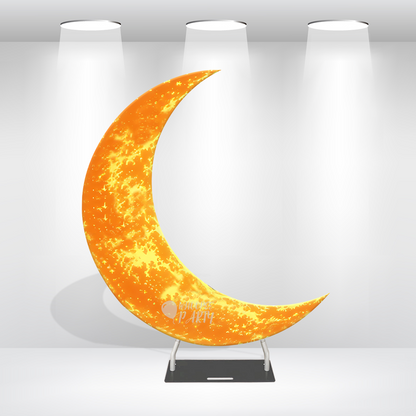 6.5ft Crescent Half Moon Shape Arch Backdrop Stand For Wedding Birthday Baby Shower