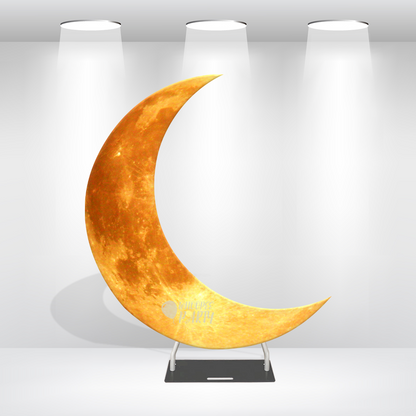 6.5ft Crescent Half Moon Shape Arch Backdrop Stand For Wedding Birthday Baby Shower