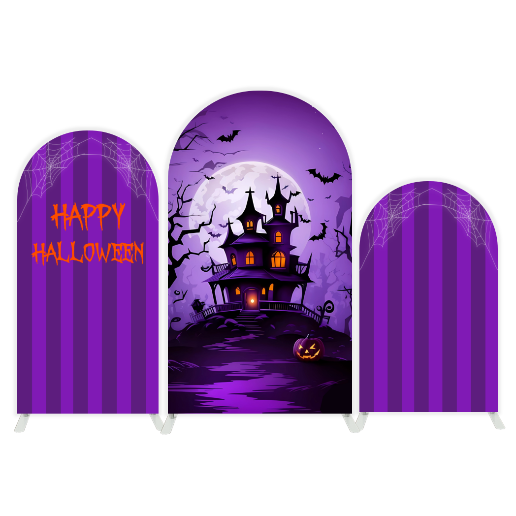 Halloween Party Arch Backdrop Wall Cloth Cover