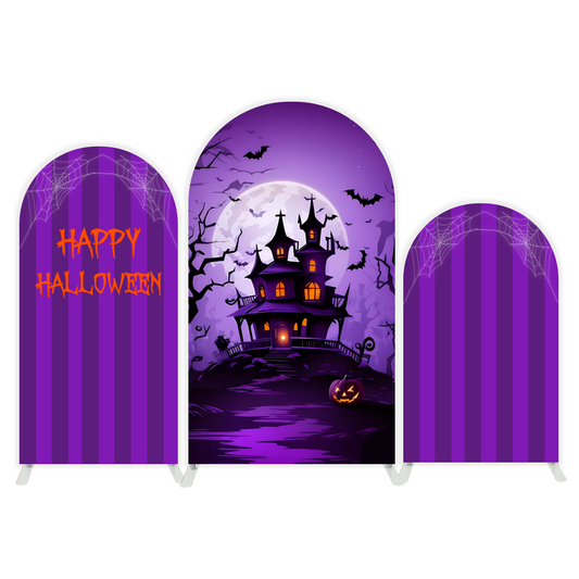 Halloween Party Arch Backdrop Wall Cloth Cover