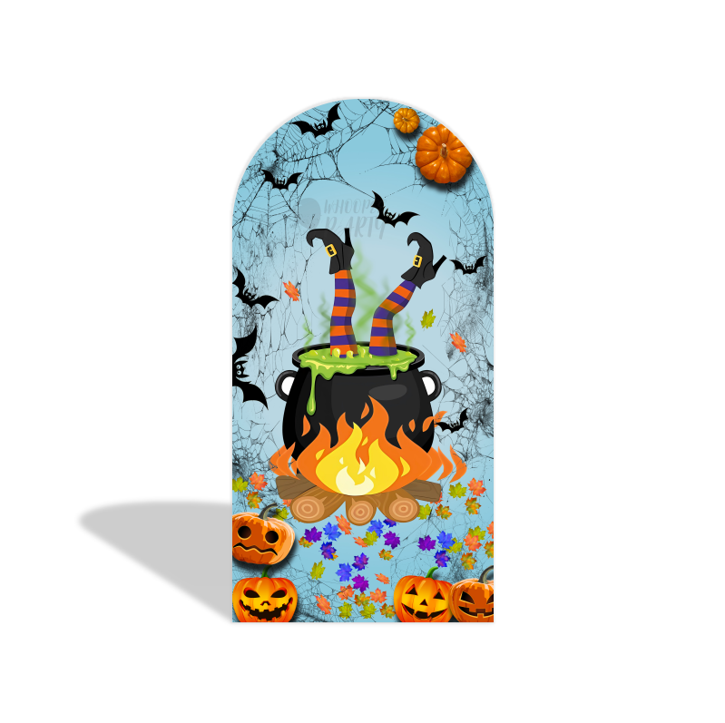 Halloween Ghost Party Arch Backdrop Wall Cloth Cover