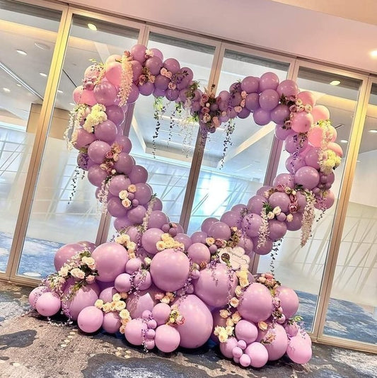 Heart Shape Aluminum Arch Photo Booth Backdrop Wall Stand For Birthday Wedding Mather's Day Party Decoration