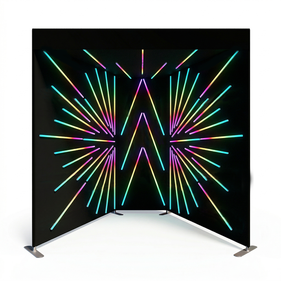 VOGUE Tunnel LED Walk-In Video Photo Booth Enclosure