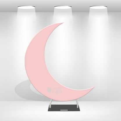 6.5ft Crescent Half Moon Shape Arch Backdrop Stand For Wedding Birthday Baby Shower