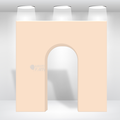 8x8ft 3d Triomphe Party Backdrop Stand Triumphal Backdrop 3D Square Backdrop